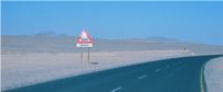 Driving in Namibia